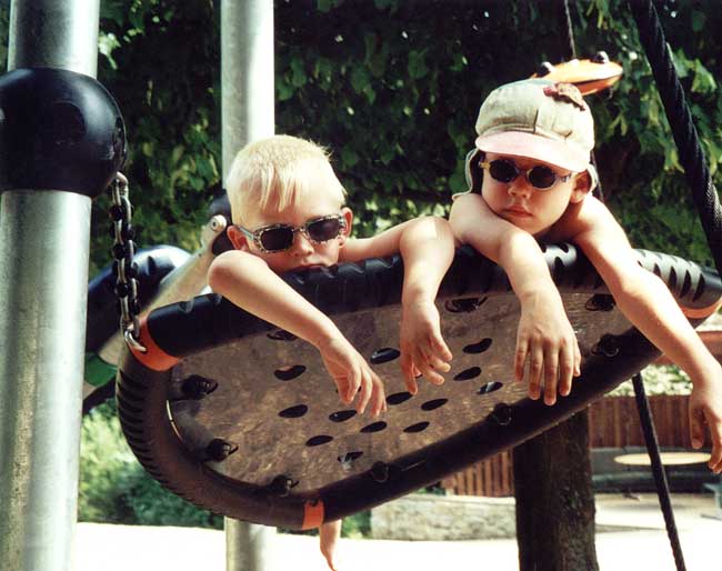 Bild: Jungs beim Relaxen